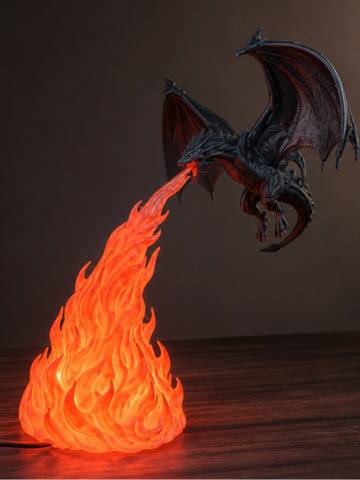 dragon flame lamp