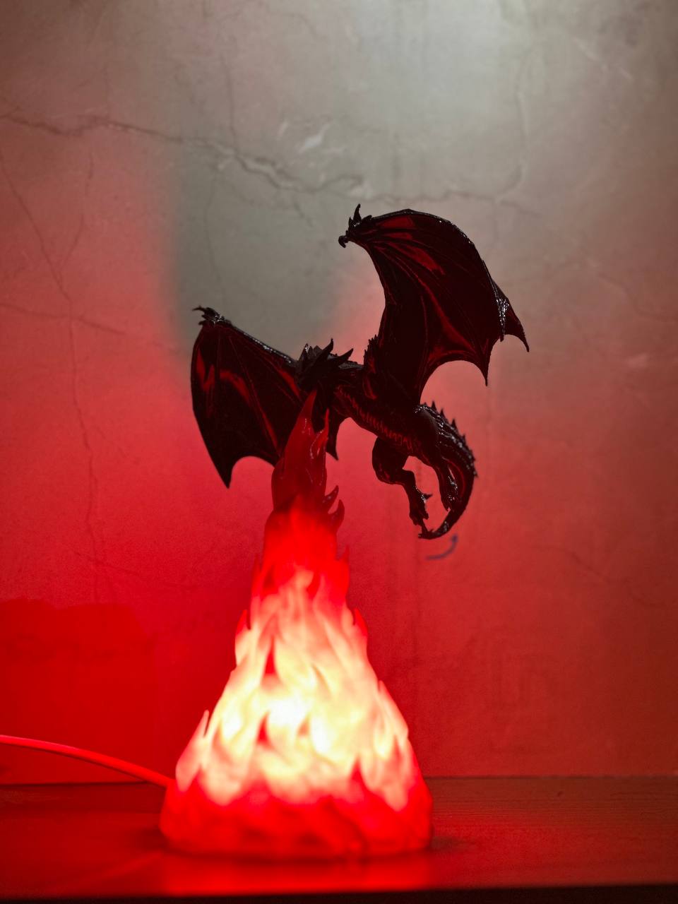 dragon flame lamp
