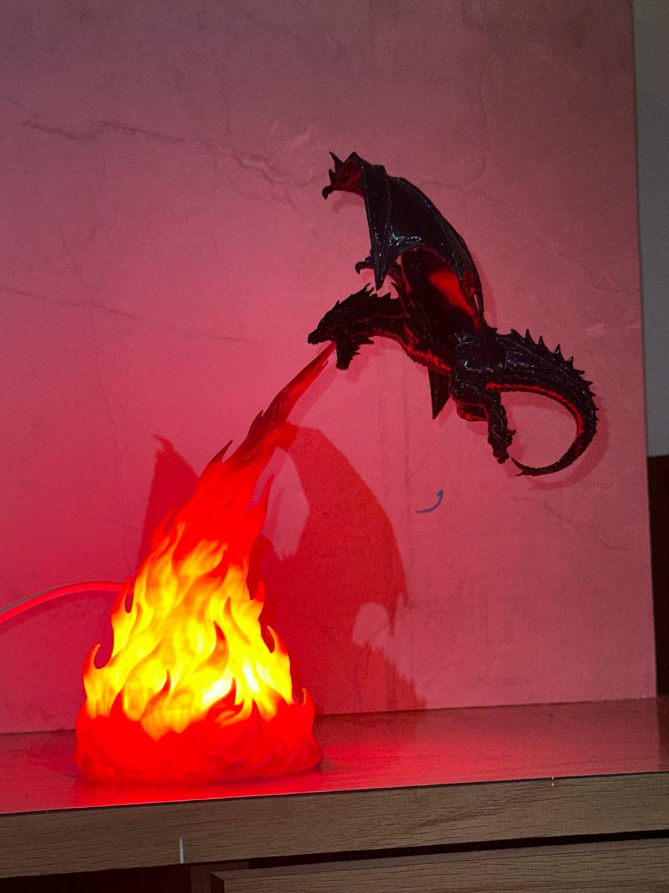 dragon flame lamp