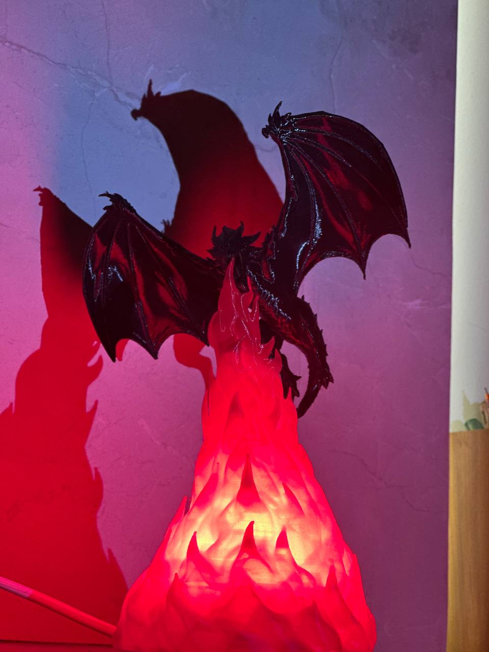 dragon flame lamp