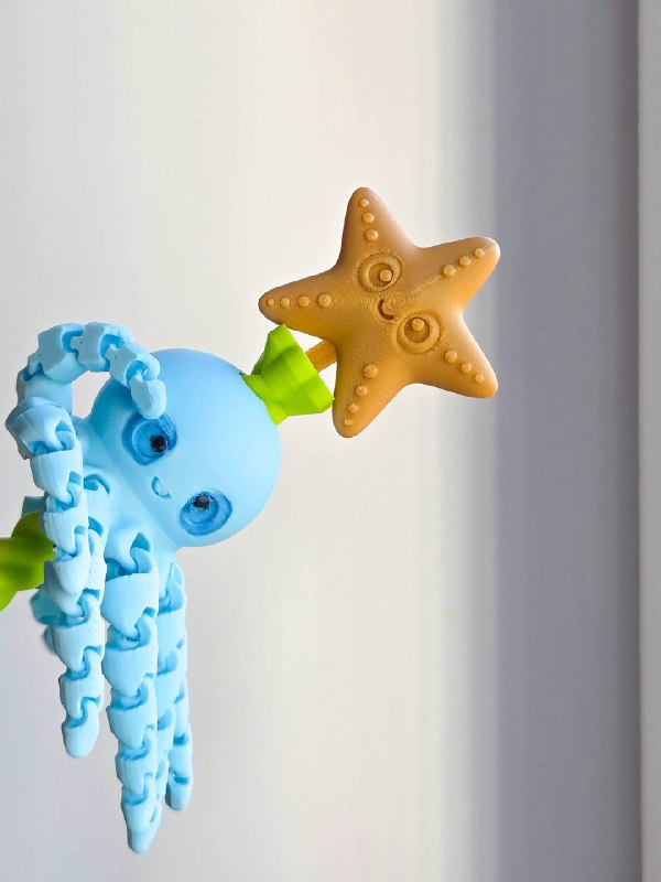 Spinning magic octopus wand